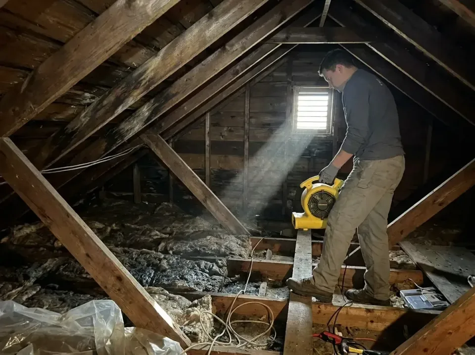 attic-water-damage-drying-proc-007 — frequently asked questions, Emergency Water Extraction & 24/7 Flood Response in Rossmoo…